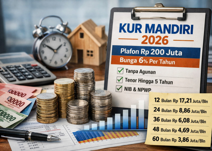 Tabel Simulasi Angsuran KUR Mandiri Rp200 Juta Januari 2026, Bunga 6 Persen Efektif