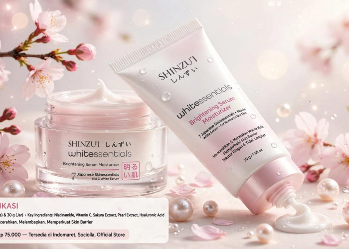 Nutrisi Alami Kulit Cerah Bening Memesona: Mengulas Spesifikasi dan Harga Shinzu'i Whitessentials Brightening 