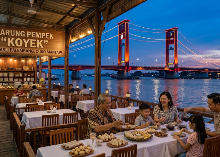 Kulineran Estetik: Makan Pempek Lemak Sambil Menikmati Megahnya Jembatan Ampera!