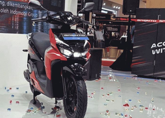 SIAP GANTI MOTOR BENSIN! Indomobil E-Motor Sprinto Meluncur: Skutik Listrik Gaya Retro Modern