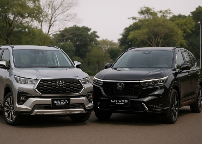 Dua model mobil hybrid yang paling sering dibandingkan adalah Toyota Kijang Innova Zenix Hybrid dan Honda CR-V