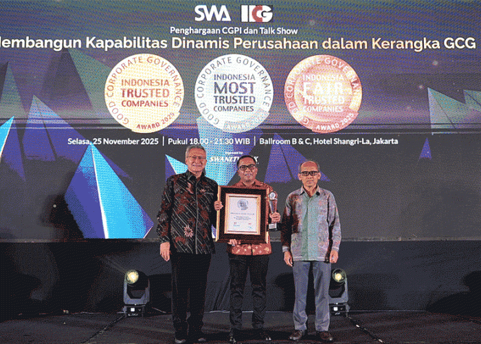 BRI Kembali Dinobatkan Sebagai Perusahaan dengan Tata Kelola Terbaik di Penghargaan Indonesia Trusted Companie