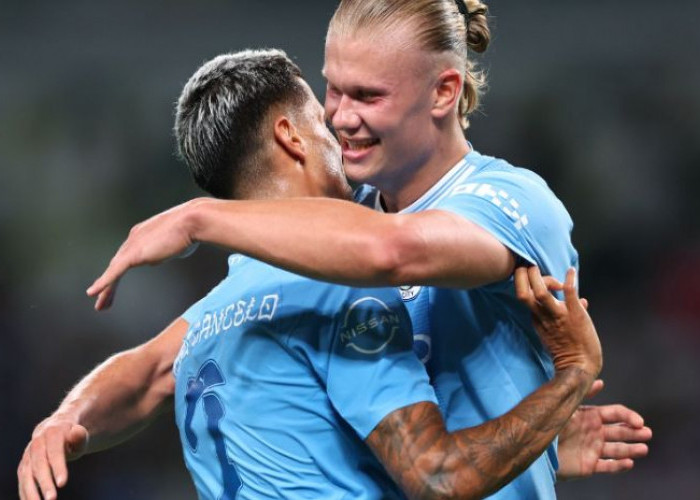 Erling Haaland Cetak 2 gol, Man City menang 5-3 atas Yokohama F. Marinos  Laga Tur Asia Tokyo