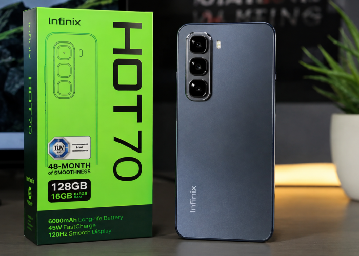 Infinix HOT 70 Andalkan Baterai 6.000 mAh untuk Aktivitas Seharian