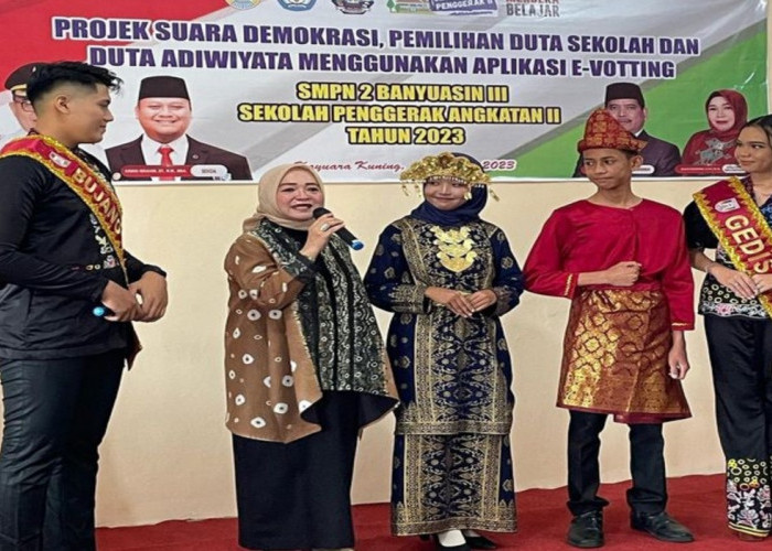 Merry Hani Rustam Ikuti Momentum Pemilihan Duta Sekolah dan Duta Adiwiyata di SMP 2 Banyuasin III