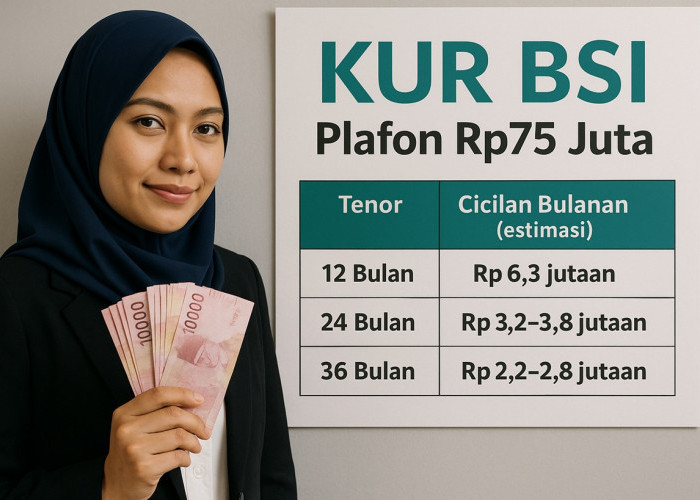 Tabel KUR BSI Plafon Rp75 Juta, Solusi Modal UMKM Berbasis Syariah dengan Cicilan Ringan