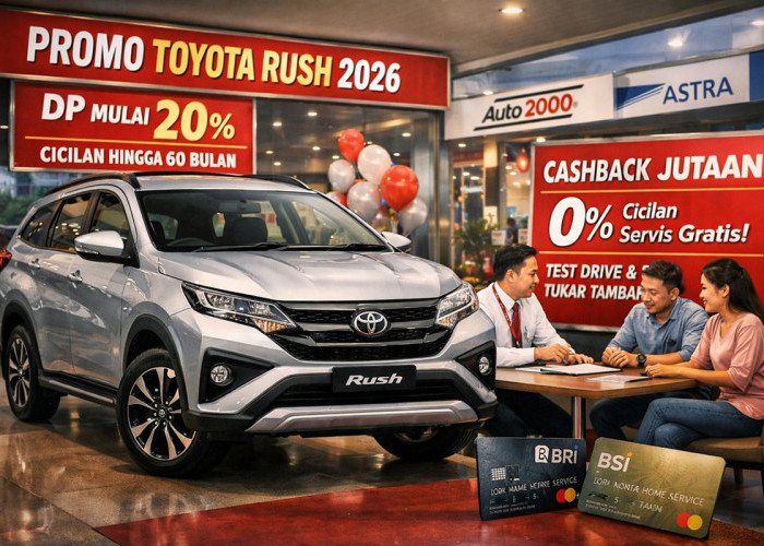 Promo Toyota Rush 2026 Januari: DP Rendah, Cicilan Panjang, Incar Keluarga Muda dan PNS