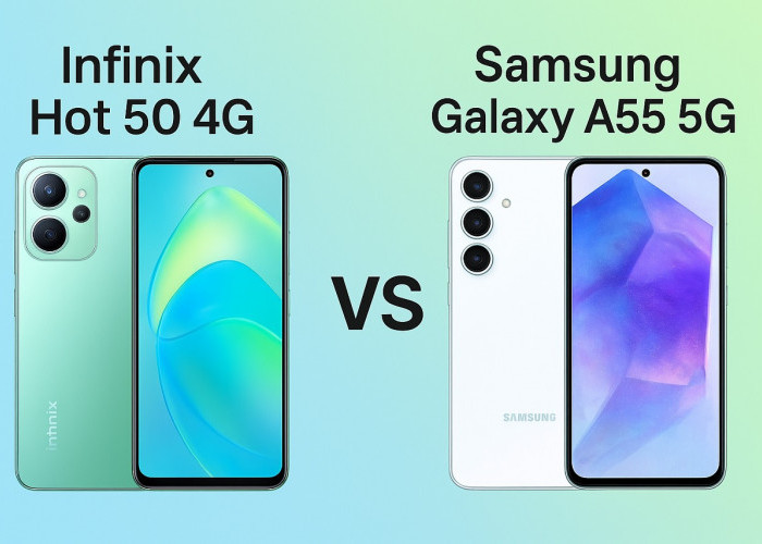 Duel Kelas Menengah: Infinix Hot 50 4G vs Samsung Galaxy A55 5G, Siapa yang Lebih Menggoda?