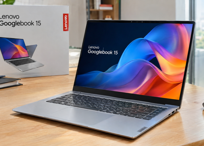 Lenovo Googlebook 15 Resmi Meluncur, Bawa OLED 120 Hz dan Gemini Intelligence