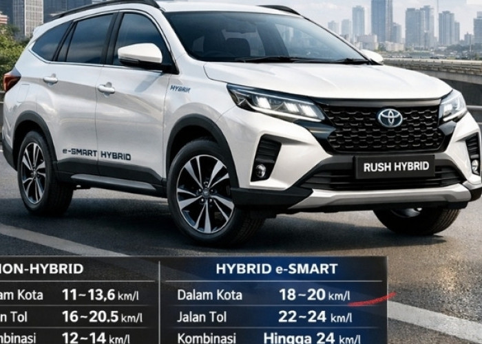 Toyota Rush 2026 e-Smart Hybrid Tunjukkan Efisiensi Unggul, Terios Hybrid Masih Tertinggal di Perkotaan
