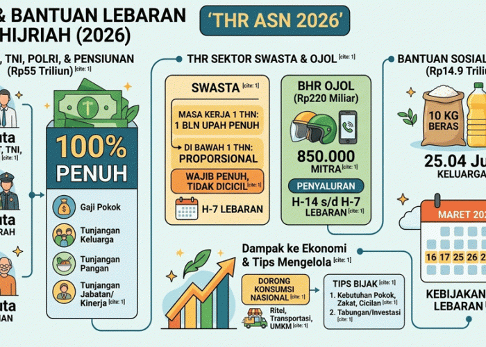 Resmi Cair! THR ASN, TNI, Polri 2026 Mulai Dibayar 26 Februari, Ini Rincian Lengkapnya