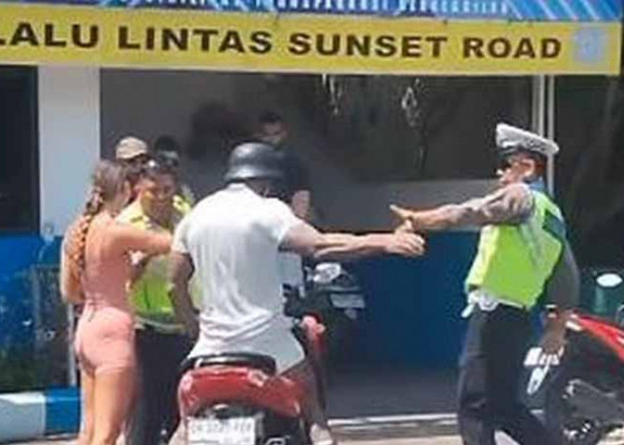 Drama Bule di Bali: Aksi Dorong Polisi Saat Ditilang Membuat Viral di Media Sosial 