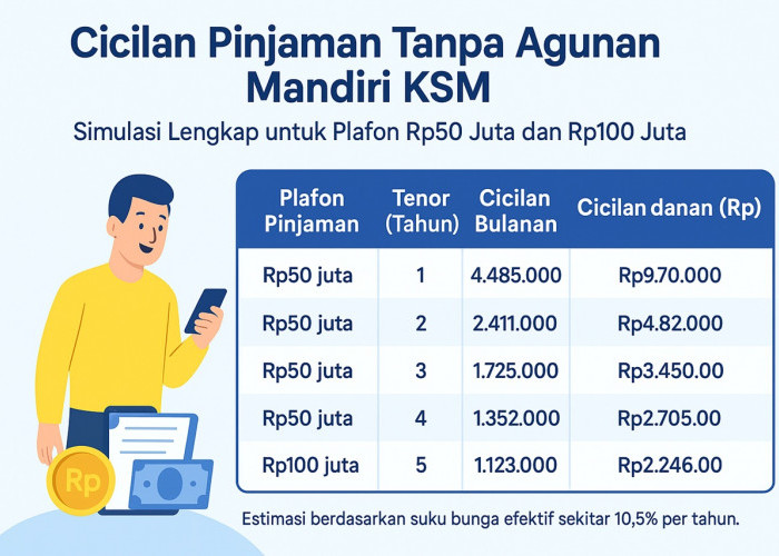 Tabel Cicilan Pinjaman Tanpa Agunan Mandiri KSM Bagi PNS PPPK: Simulasi Lengkap untuk Plafon Rp50 Juta dan Rp1
