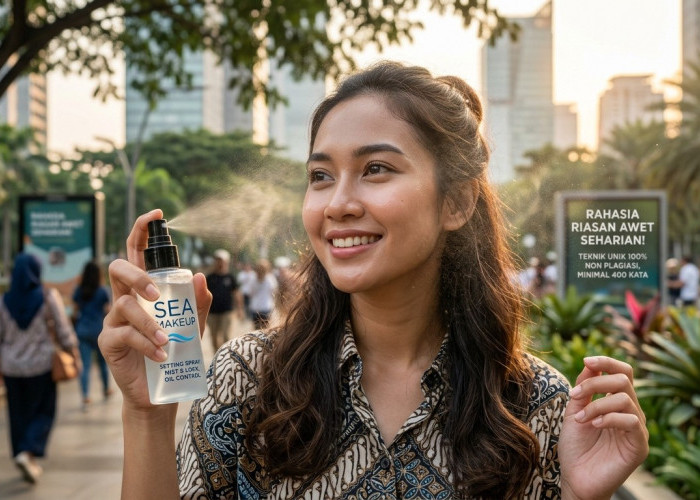 Cuma Sekali Semprot, Setting Spray Sea Makeup Jaga Riasan Tetap Sempurna Anti Transfer!