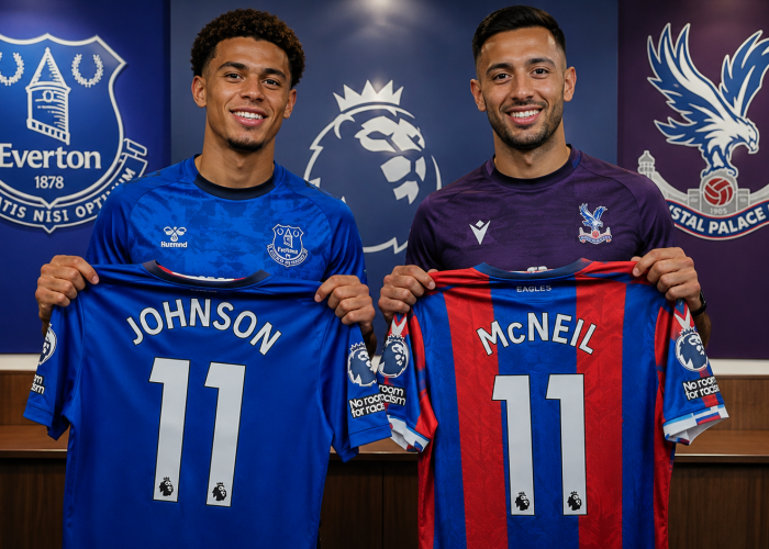 Everton dan Crystal Palace Bikin Kejutan! Pertukaran Pemain Jadi Sorotan Premier League