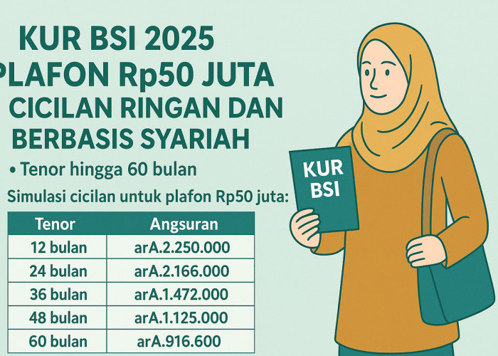 Skema KUR BSI 2025: Plafon Rp50 Juta, Cicilan Ringan dan Berbasis Syariah untuk UMKM
