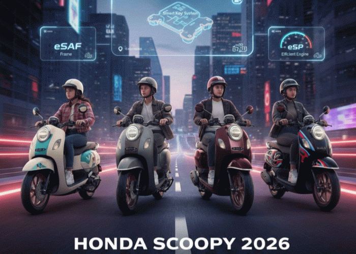 ​Honda Scoopy 2026 Tampil Memukau dengan Sentuhan Estetika Premium dan Teknologi Smart-Chic