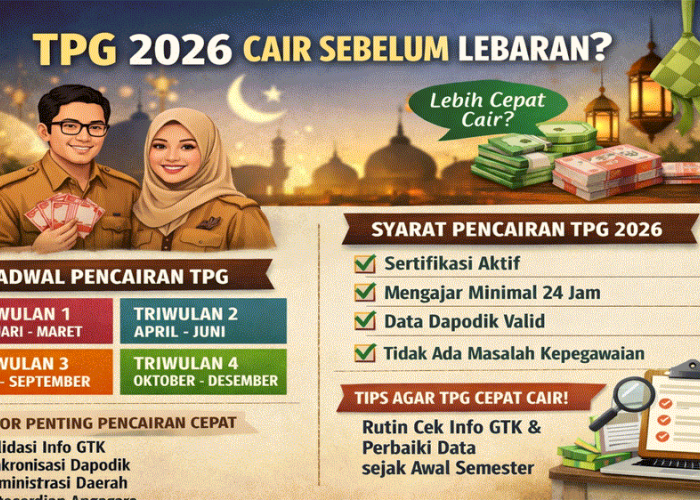 Proses Pencairan TPG 2026 Jelang Lebaran, Benarkah Cair Lebih Cepat? Ini Fakta Terbarunya!
