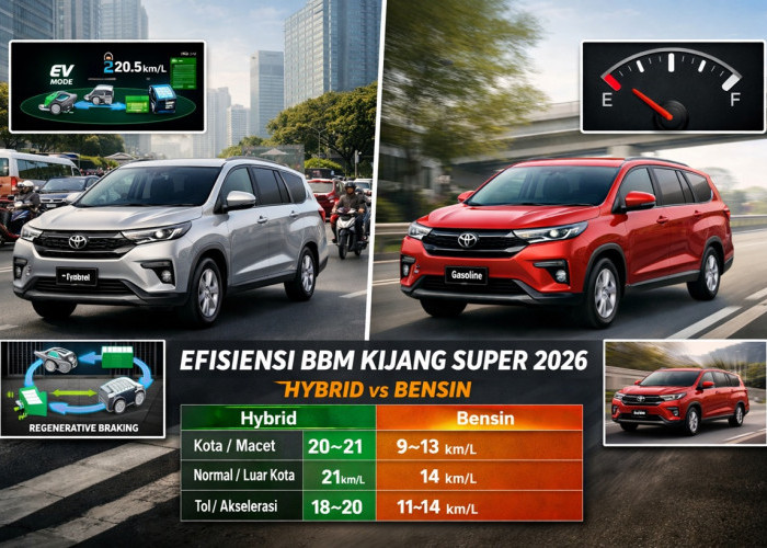 Perbandingan Konsumsi BBM Toyota Kijang Super 2026: Hybrid Lebih Efisien di Perkotaan