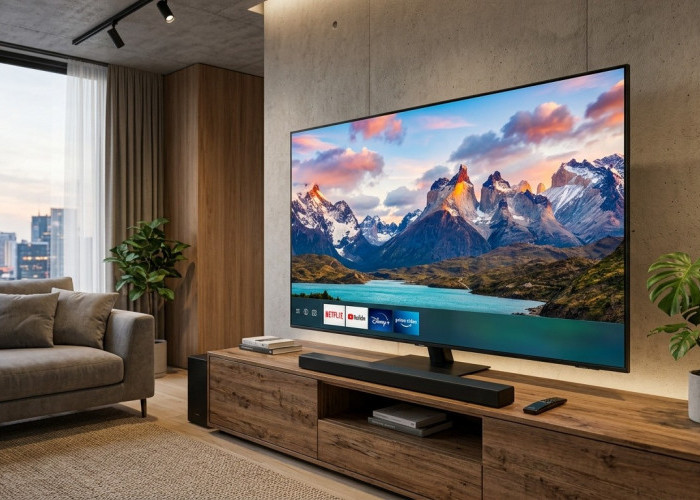 Si Tipis nan Canggih, Samsung AU8000 Definisi Baru Smart TV Sultan