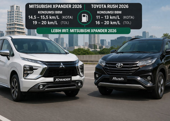 Mau Hemat Bensin? Ini Perbandingan Xpander 2026 vs Rush 2026