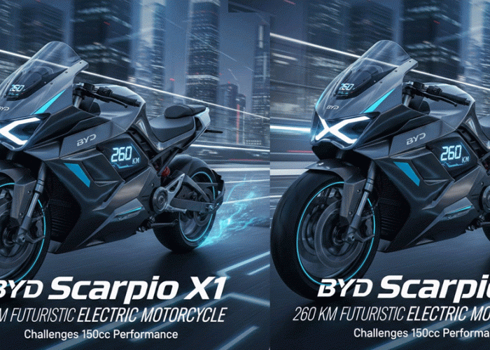 BYD Scorpio X1 Motor Listrik Futuristis 260 Km yang Siap Tantang 150cc