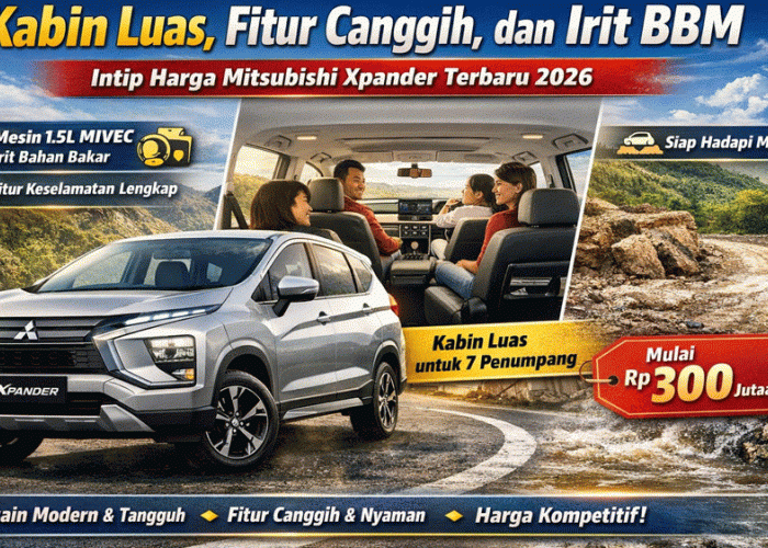 Kabin Luas, Fitur Canggih, dan Irit BBM, Intip Harga Mitsubishi Xpander Terbaru 2026