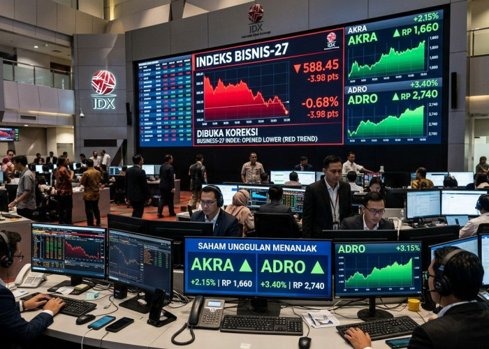 Pasar Terkoreksi Tipis: Dua Saham Ini Malah Jadi Penyelamat Indeks Bisnis-27