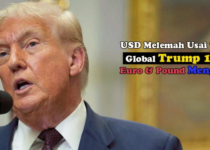 USD Melemah Usai Tarif Global Trump 10% Euro & Pound Menguat, Pasar Tunggu Arah Kebijakan Suku Bunga The Fed