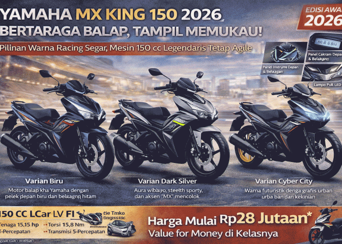 Tak Tumbang oleh Zaman! Yamaha MX King 150 Edisi Awal 2026 Makin Racing, Status Raja Bebek Sport Masih Terjaga