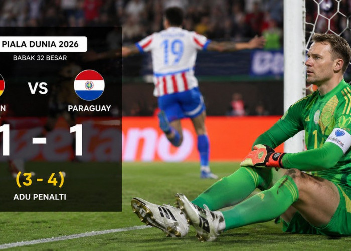 Skor 1-1 Tak Cukup, Jerman Pulang Lebih Cepat usai Dikalahkan Paraguay
