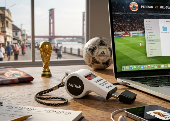 Semprit Data Aman! SanDisk Rilis Flash Drive Edisi Piala Dunia Mirip Peluit Wasit
