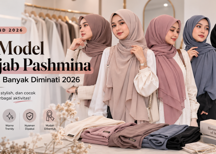 5 Model Hijab Pashmina yang Banyak Diminati 2026, Cek Merek, Bahan dan Harganya