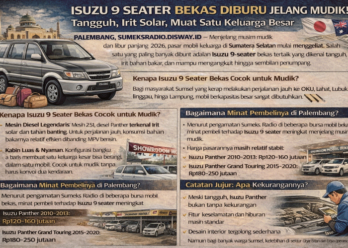 Isuzu 9 Seater Bekas Diburu Jelang Mudik! Tangguh, Irit Solar, Muat Satu Keluarga Besar