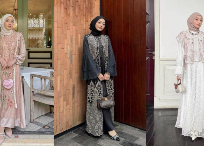 Kombinasi Outerwear dan Dress untuk Tampilan Lebaran yang Mewah tapi Simpel!