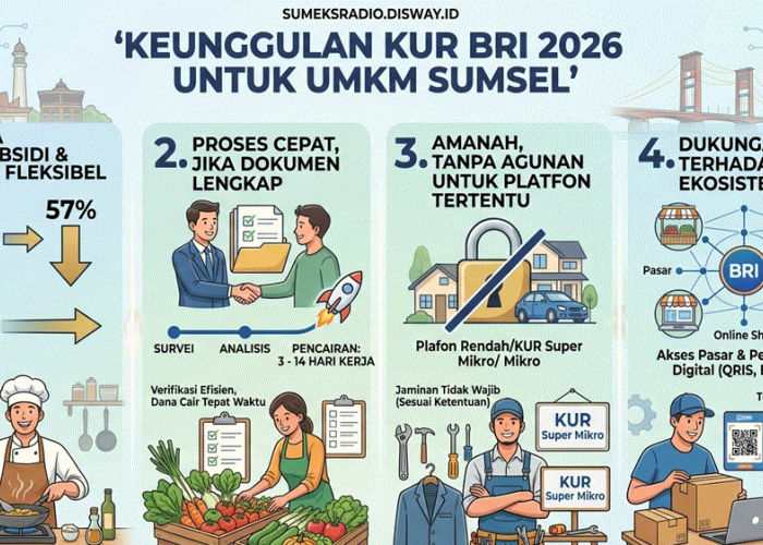 UMKM Sumsel Wajib Tahu! Bocoran Tahapan & Syarat Cairkan KUR BRI 2026, Dana Bisa Masuk 3–14 Hari