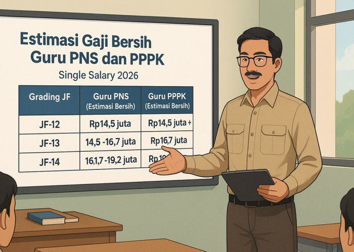 Estimasi Gaji Bersih Guru PNS dan PPPK dalam Skema Single Salary 2026