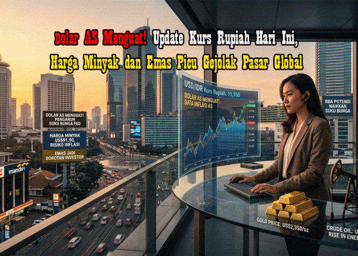 Dolar AS Menguat! Update Kurs Rupiah Hari Ini, Harga Minyak dan Emas Picu Gejolak Pasar Global