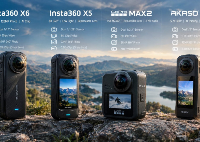 Kamera 360 Makin Canggih, Ini Perbandingan Insta360 X6, X5 dan GoPro MAX2
