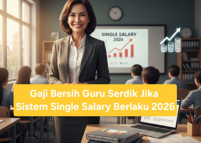 Gaji Bersih Guru Serdik Jika Sistem Single Salary 2026 Terwujud