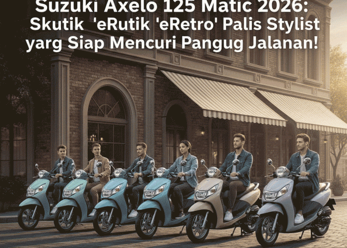 ​Suzuki Axelo 125 Matic 2026 Skutik Neo-Retro Paling Stylist yang Siap Mencuri Panggung Jalanan!