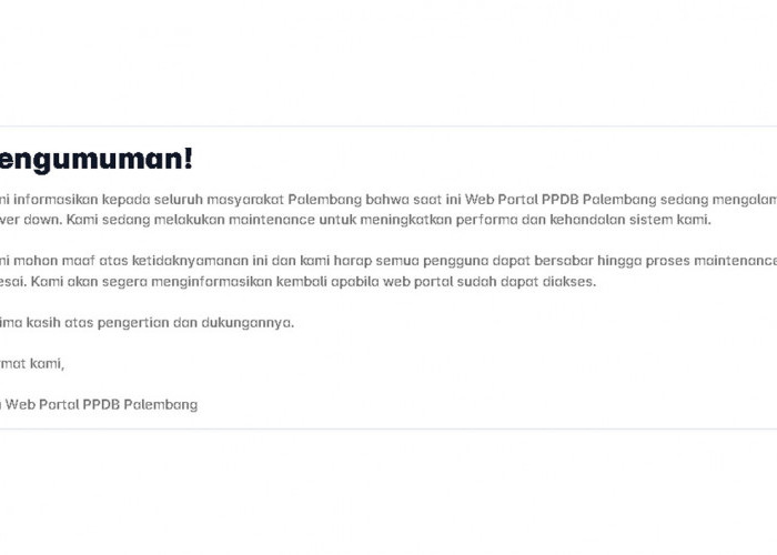Server Down PPDB Palembang: Kekhawatiran Wali Murid Menjelang Idul Adha