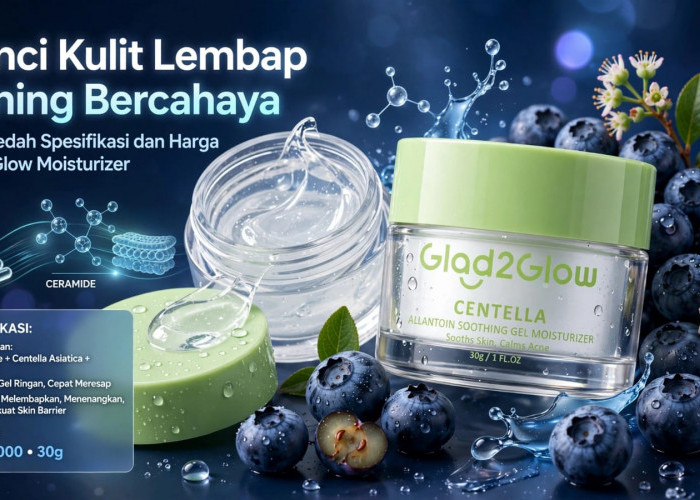 Kunci Kulit Lembap Bening Bercahaya: Membedah Spesifikasi dan Harga Glad2Glow Moisturizer