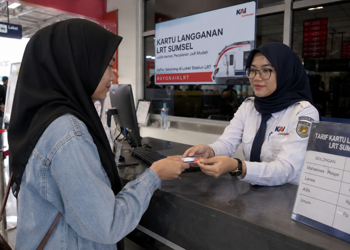 Harga Kartu Langganan LRT Palembang Terbaru dan Syarat Pendaftarannya