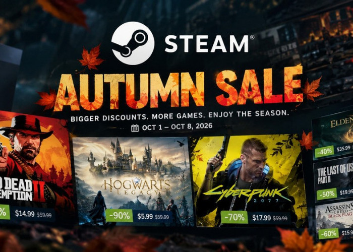 Steam Autumn Sale 2026 Resmi Digelar, Diskon Game AAA hingga 90 Persen