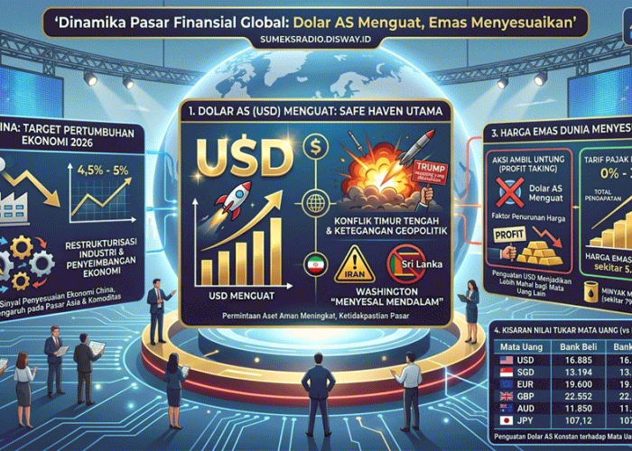 Dolar AS Menguat di Tengah Ketegangan di Timur Tengah, Harga Emas Mengalami Penyesuaian Signifikan pada Kamis 