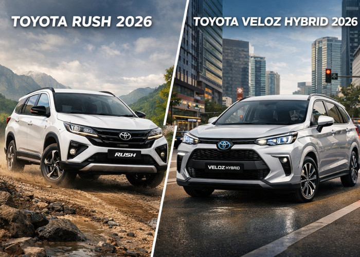Toyota Rush 2026 vs Toyota Veloz Hybrid 2026: Tangguh atau Irit, Mana yang Lebih Tepat?
