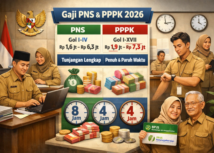 Gaji PNS dan PPPK 2026, Ini Perbedaan Lengkapnya