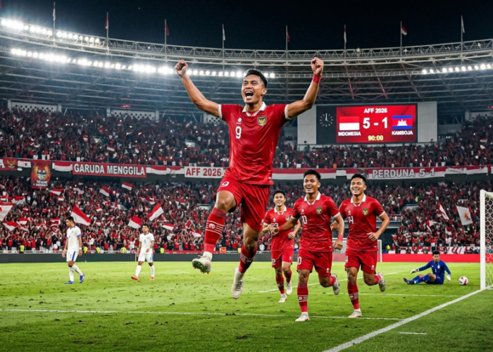 Garuda Menggila! Indonesia Libas Kamboja 5-1 di Laga Perdana AFF 2026