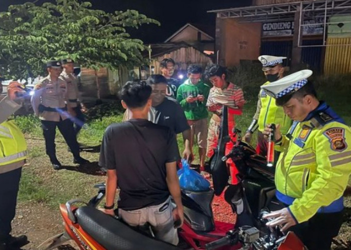 Operasi KRYD Sat Lantas dan Polres Banyuasin, Tingkatkan Keamanan di Jalintim Palembang - Jambi